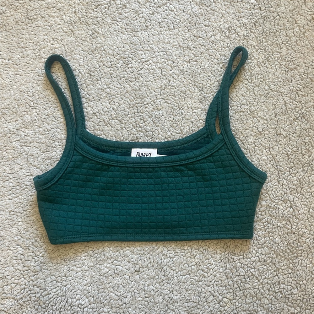 PRINCESS POLLY - forest green bra top
